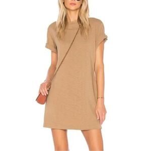 Cotton Citizen revolve tokyo tee mini dress tan sz S